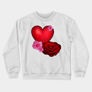 Valentine pattern Crewneck Sweatshirt